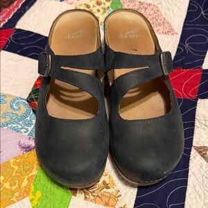 Classic Navy Dansko clog shoes